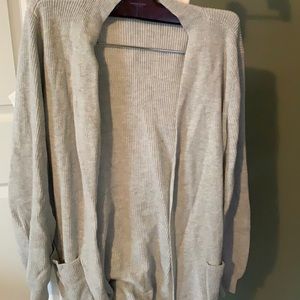 Brand new. Light gray loft size medium cardigan